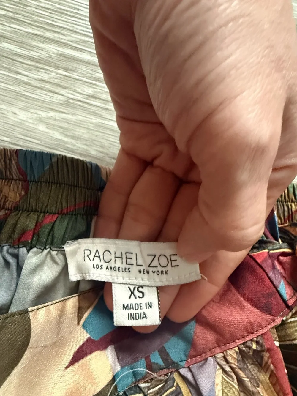 Rachel Zoe Leaf-Print Maxi Skirt in Green, Brown, Blue - Picture 7 of 11